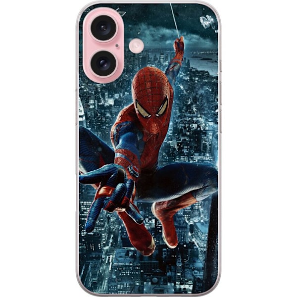 Apple iPhone 16 Läpinäkyvä kuori Spiderman