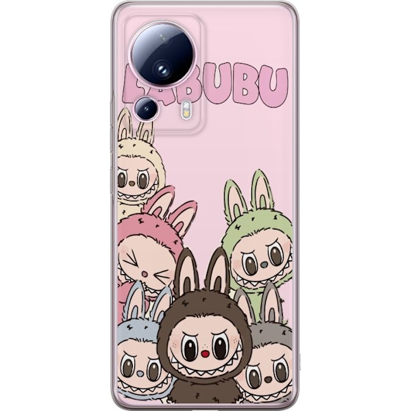 Xiaomi 13 Lite Läpinäkyvä kuori Labubu Classics
