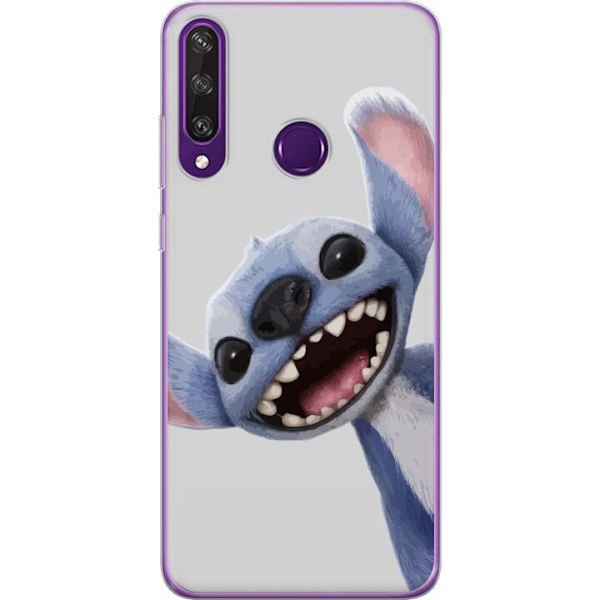 Huawei Y6p Genomskinligt Skal Stitch i Fart – Kawaii Design