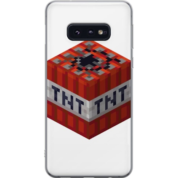 Samsung Galaxy S10e Genomskinligt Skal Minecraft TNT