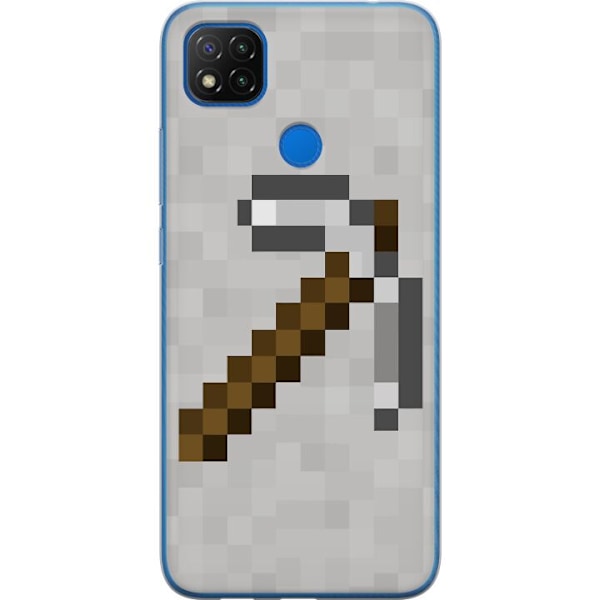 Xiaomi Redmi 9C NFC Genomskinligt Skal Minecraft Tools