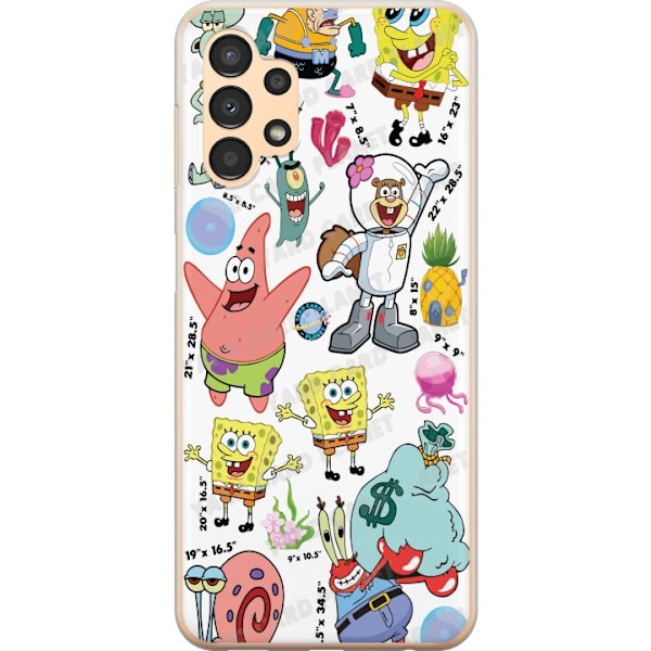 Samsung Galaxy A13 Läpinäkyvä kuori SpongeBob SquarePants