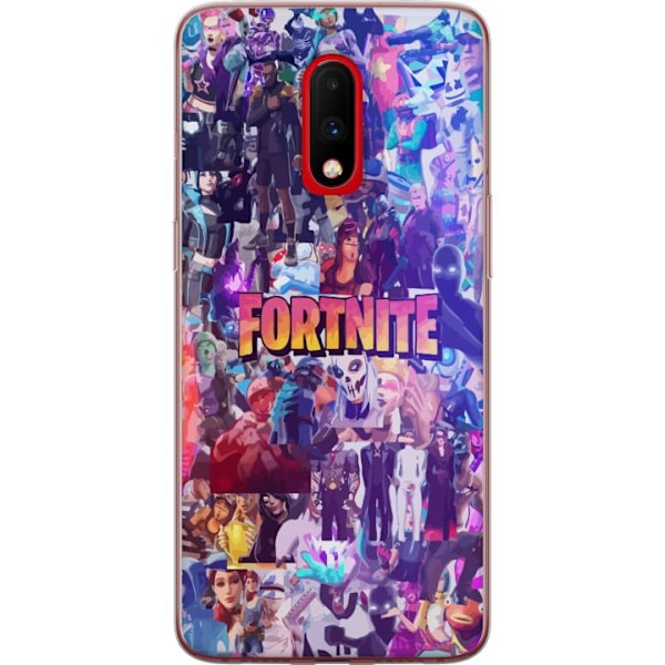 OnePlus 7 Läpinäkyvä kuori Fortnite