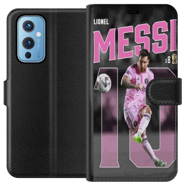 OnePlus 9 Plånboksfodral Lionel Messi - Rosa