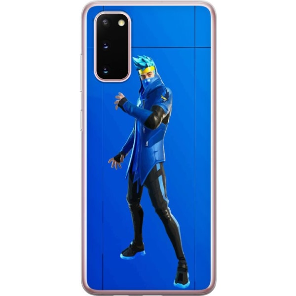 Samsung Galaxy S20 Gennemsigtig cover Fortnite - Ninja Blue
