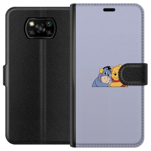 Xiaomi Poco X3 NFC Lompakkokotelo Nalle Puh ja Ihaa