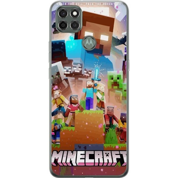 Motorola Moto G9 Power Gennemsigtig cover Minecraft