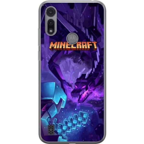 Motorola Moto E6i Gjennomsiktig deksel Minecraft