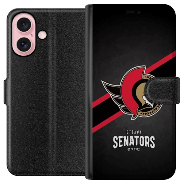 Apple iPhone 16 Lommeboketui Ottawa Senators (NHL)