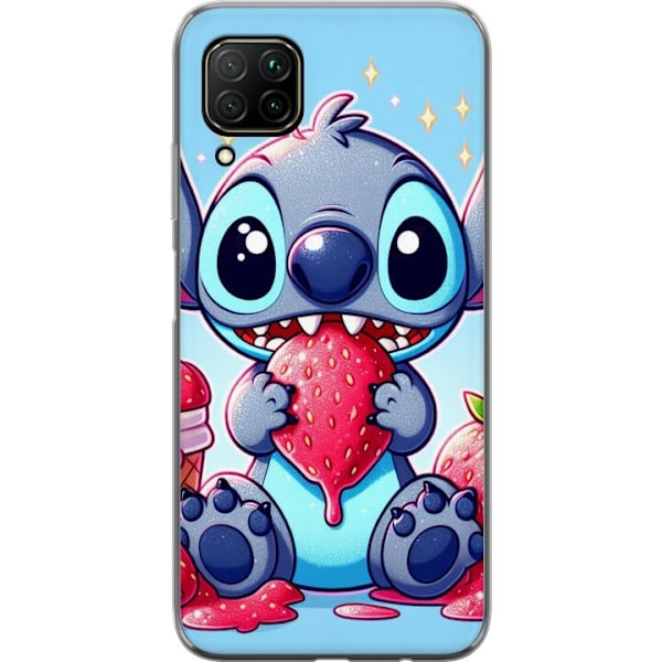Huawei P40 lite Gennemsigtig cover Strawberry Stitch