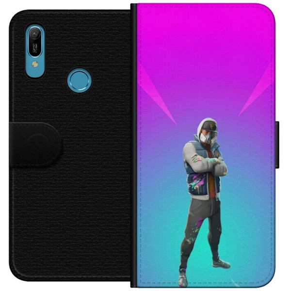 Huawei Y6 (2019) Lommeboketui svart ridder fortnite