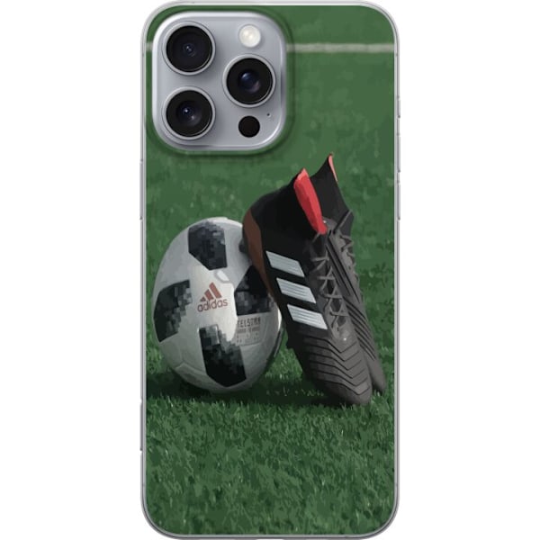 Apple iPhone 16 Pro Max Läpinäkyvä kuori Fotboll