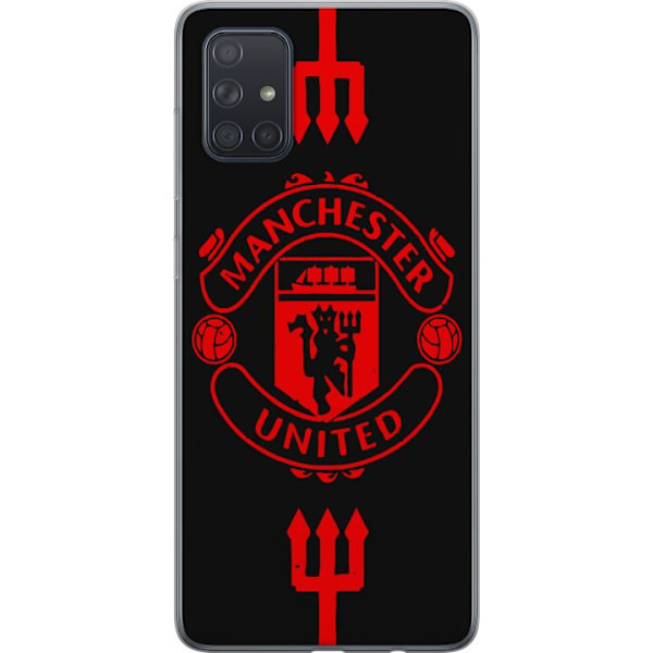 Samsung Galaxy A71 Genomskinligt Skal ManchesterUnited