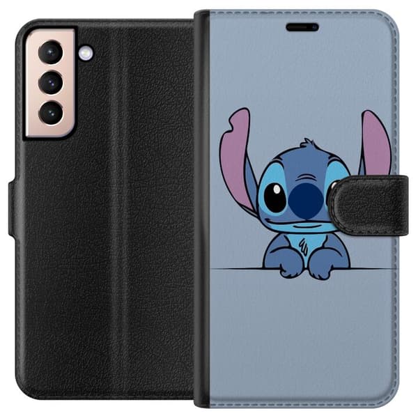 Kompatibelt Plånboksfodral till Samsung Galaxy S21 Lilo & Stitch