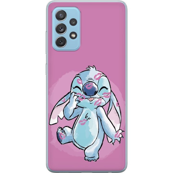 Samsung Galaxy A52 5G Läpinäkyvä kuori Stitch Puss