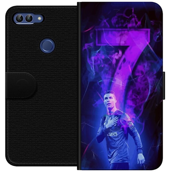 Huawei P smart Tegnebogsetui Ronaldo 7 - Fodboldlegende i Hand