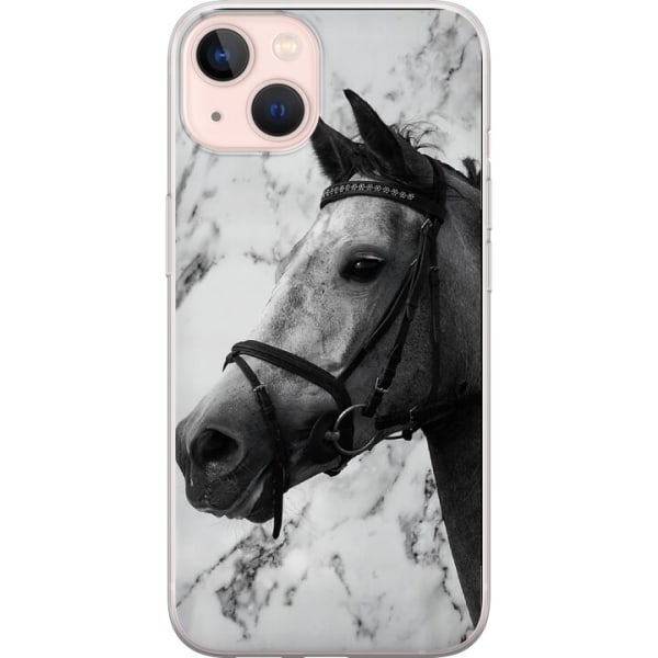 Apple iPhone 13 Gjennomsiktig deksel Marmor med hest