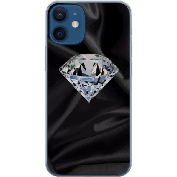 Apple iPhone 12  Läpinäkyvä kuori Silkkidiamantti