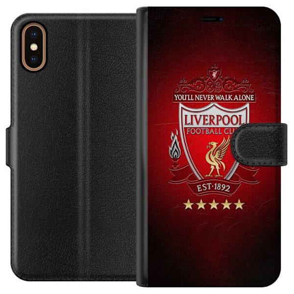 Apple iPhone X Lompakkokotelo Liverpool