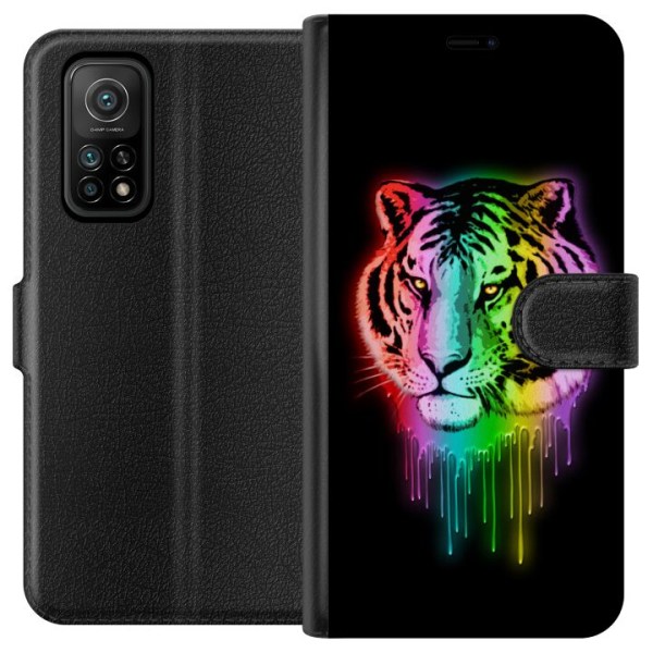 Xiaomi Mi 10T Pro 5G Plånboksfodral Neon Tiger