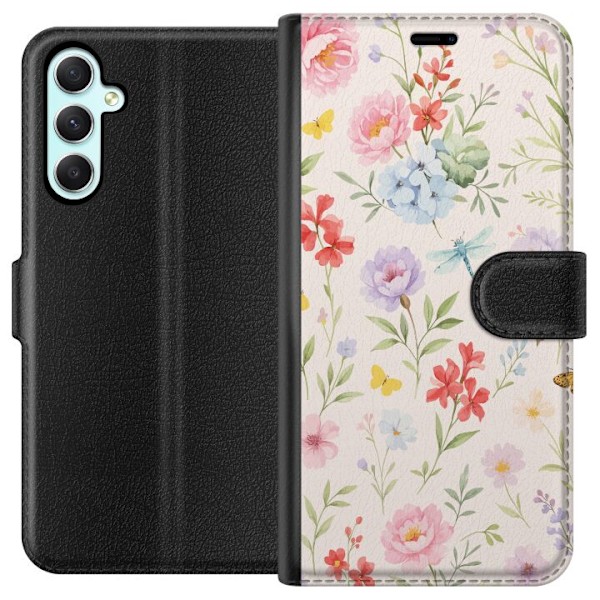 Samsung Galaxy A34 Plånboksfodral Blommor