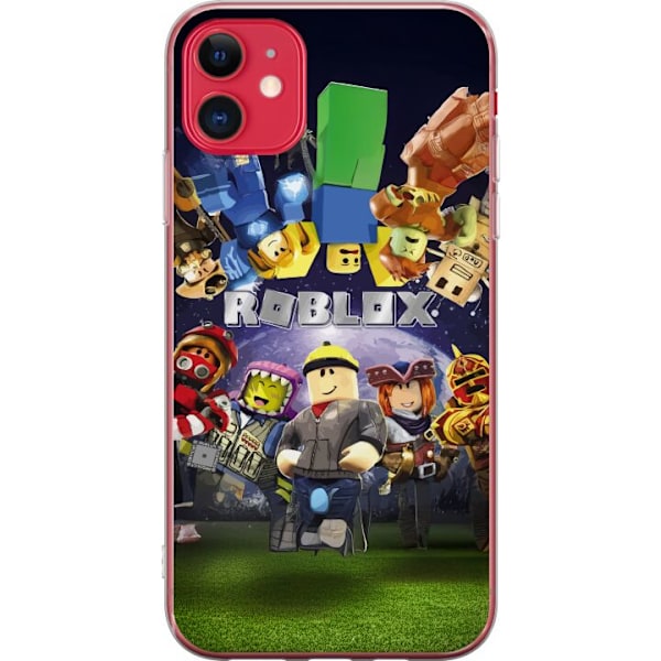 Apple iPhone 11 Gennemsigtig cover Roblox Verden - Gaming Eventyr for Børn og Unge