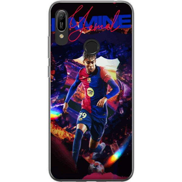 Huawei Y6 (2019) Läpinäkyvä kuori Yamal Rising Talent FC Barcelona Pelaaja Nuori Jalkapalloilija Suosittu Motiivi Urheilu Espanja Lahjakkuus