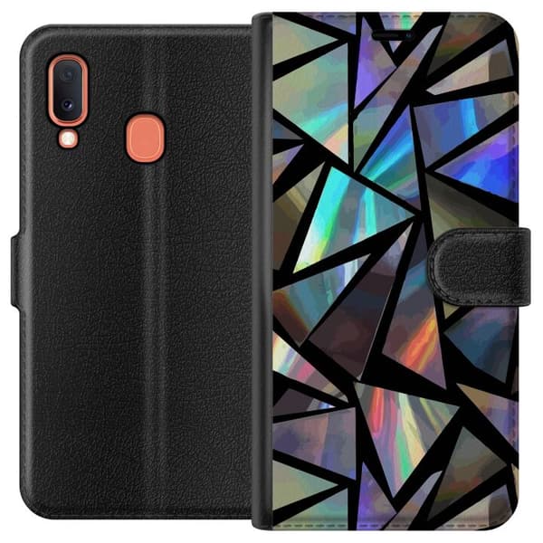 Kompatibelt Lommeboketui til Samsung Galaxy A20e 3D Refleksjon