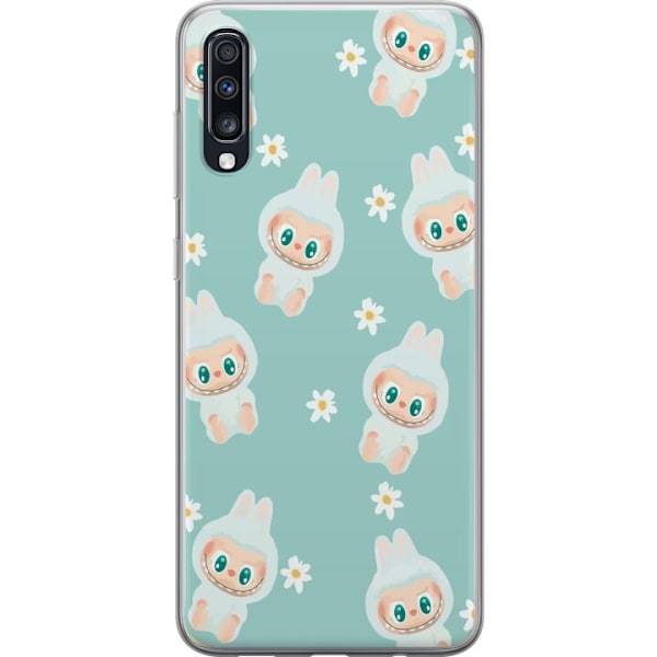 Samsung Galaxy A70 Läpinäkyvä kuori Labubu Candy Vibes