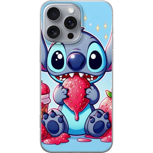Apple iPhone 16 Pro Max Läpinäkyvä kuori Strawberry Stitch