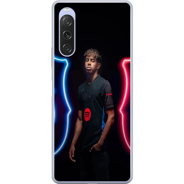 Sony Xperia 10 V Läpinäkyvä kuori Yamal Jalkapallo FC Barcelona Nuori Lahjakkuus Pelaaja Jalkapallotähti Espanja La Liga Suosittu Motiivi