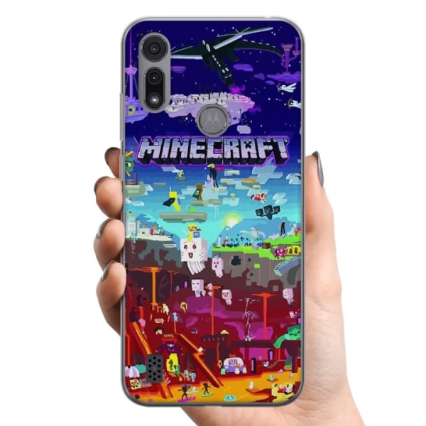 Motorola Moto E6i TPU Matkapuhelimen kuori MineCraft