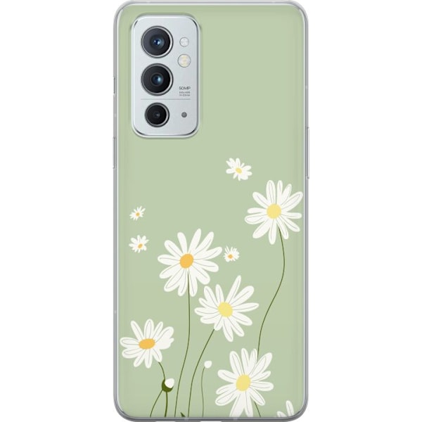 OnePlus 9RT 5G Genomskinligt Skal Prästkragar – blommigt mönster i svensk sommarstil