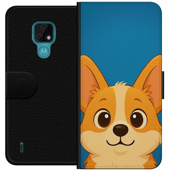 Motorola Moto E7 Lommeboketui Hello Corgi