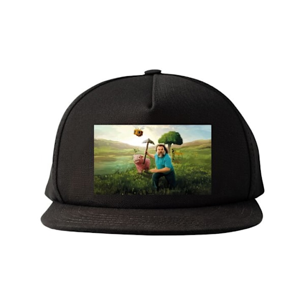 Snapback Aikuisille | Säädettävä Lippis A Minecraft Movie musta one size