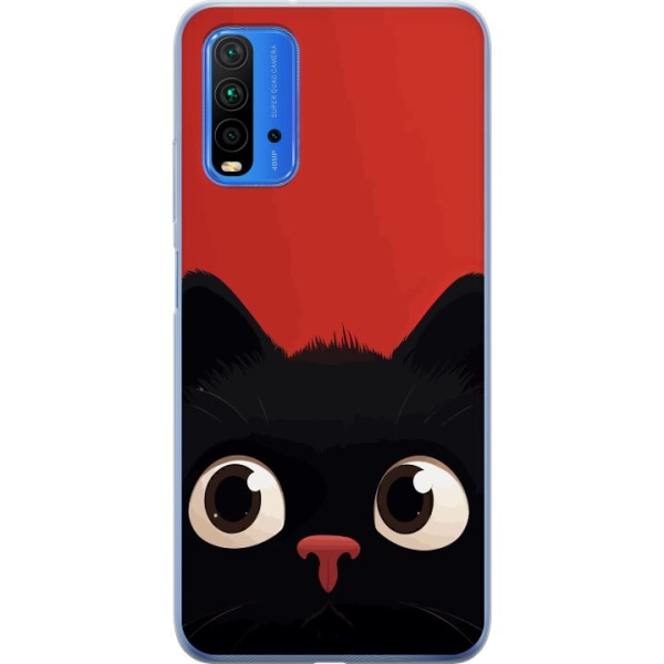 Xiaomi Redmi 9T Gennemsigtig cover Livlig Kat