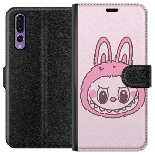 Huawei P20 Pro Tegnebogsetui Labubu Dyrekreds Bunny Udgave