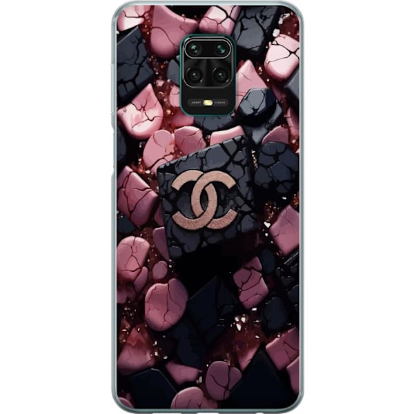 Xiaomi Redmi Note 9 Pro Gennemsigtig cover Chanel Sort og Lyse