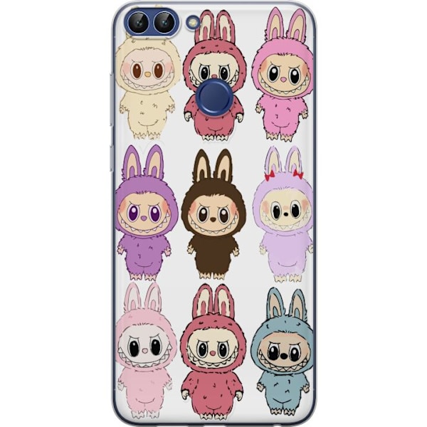 Huawei P smart Gjennomsiktig deksel Labubu Pink Monster - Popk