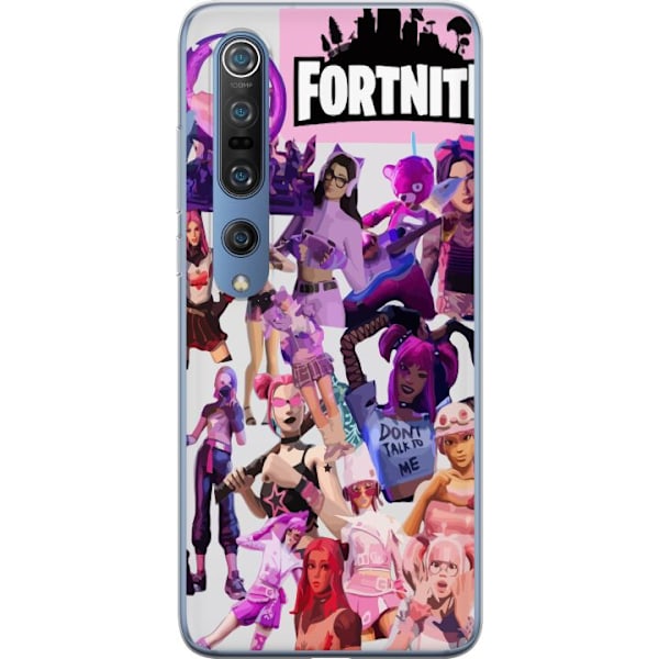 Xiaomi Mi 10 Pro 5G Läpinäkyvä kuori Fortnite