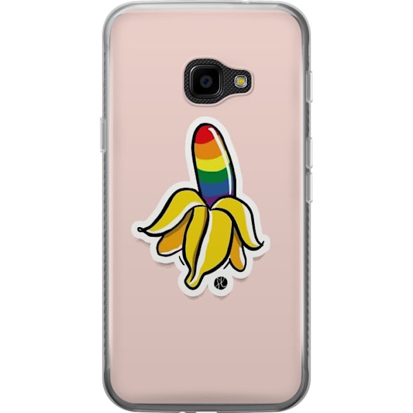 Samsung Galaxy Xcover 4 Genomskinligt Skal Glad Banan