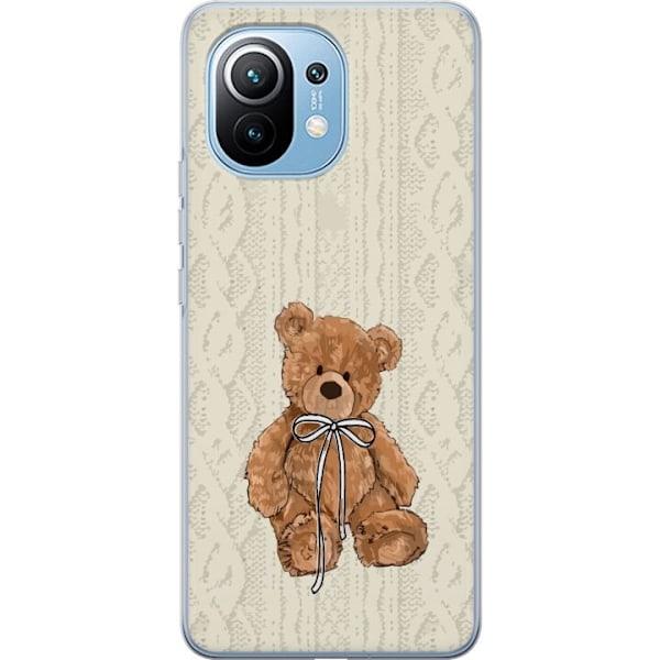 Xiaomi Mi 11 Gjennomsiktig deksel Liten Bamse – klassisk bamse i enkel design
