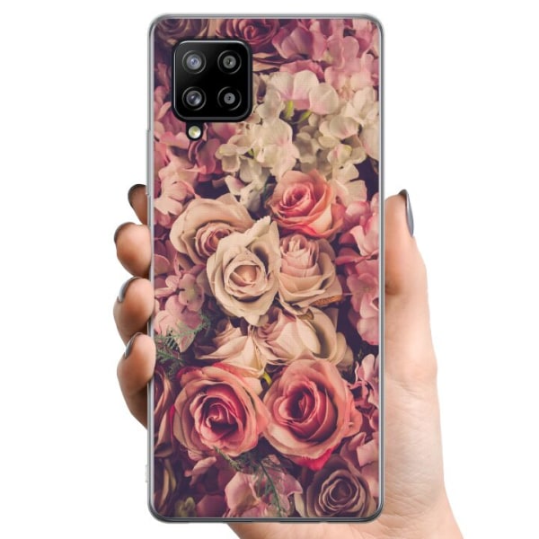 Samsung Galaxy A42 5G TPU Mobilcover Blomster