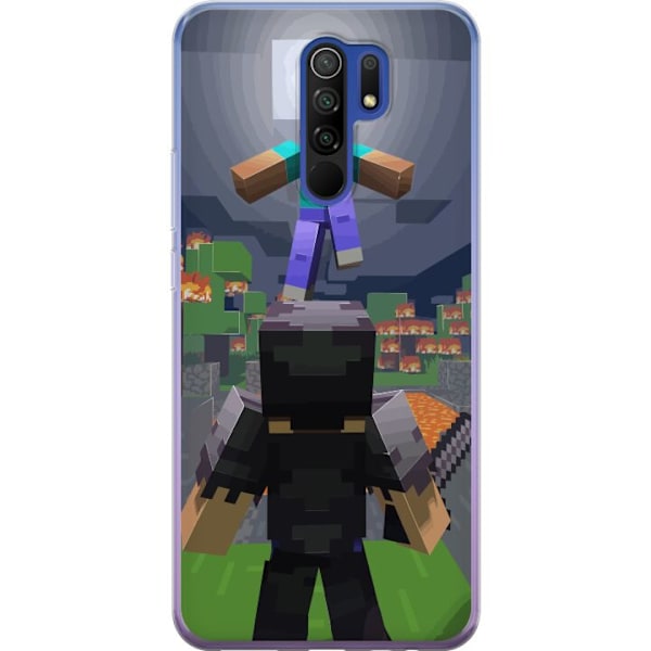 Xiaomi Redmi 9 Läpinäkyvä kuori Minecraft