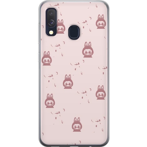 Samsung Galaxy A40 Läpinäkyvä kuori Labubu Neon Pop - Neonv