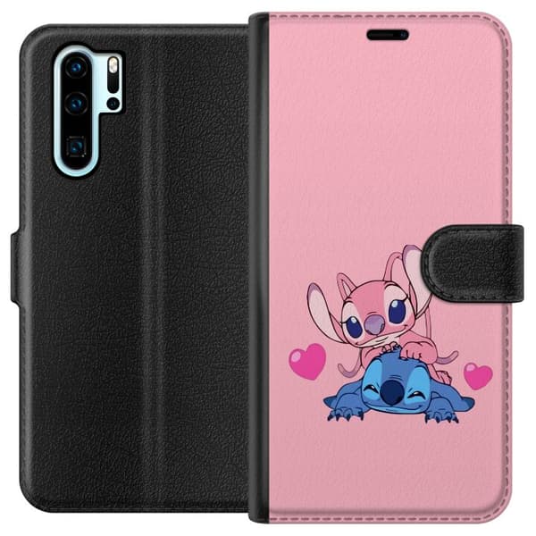 Kompatibel Tegnebogsetui til Huawei P30 Pro Valentins Dag Stitch