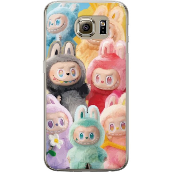 Samsung Galaxy S6 Genomskinligt Skal Labubu Sketch Style – H
