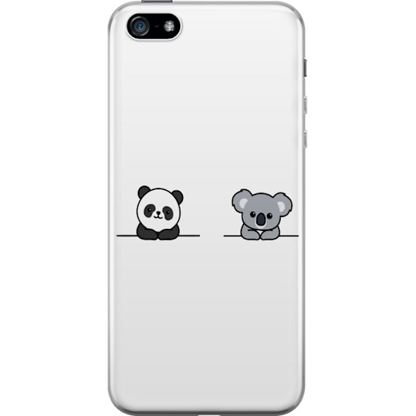 Apple iPhone 5 Gjennomsiktig deksel Panda Koala