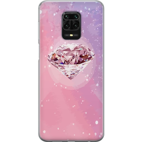 Xiaomi Redmi Note 9S Gjennomsiktig deksel Glitter Diamant