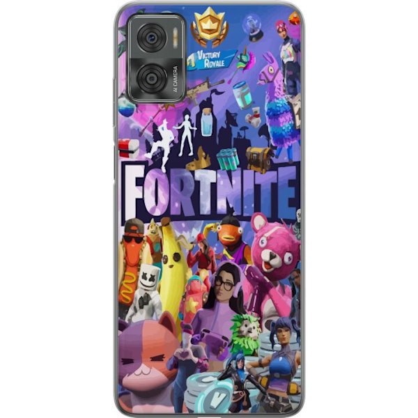 Motorola Moto E22i Läpinäkyvä kuori Fortnite Skins Emotes B